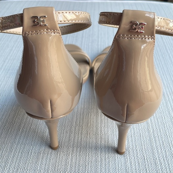 Sam Edelman PATTI ANKLE STRAP SANDAL - size 8 - Soft Beige Patent - Picture 11 of 16